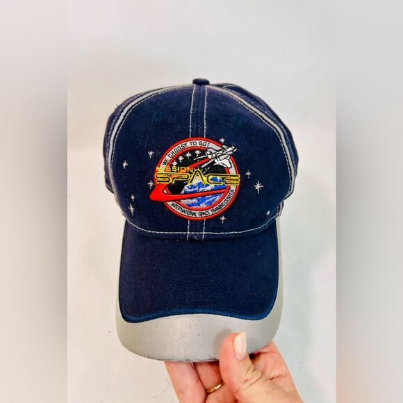 Vintage Y2K Disney Epcot Mission Space Ride Blue Adjustable Cap OS - Picture 2 of 11